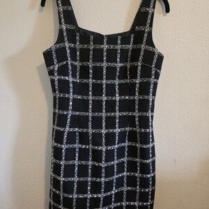 Jason Wu Black and White Grid Mini Dress